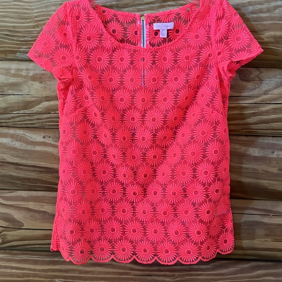 Lilly Pulitzer Sheer Neon Top - Picture 11 of 11